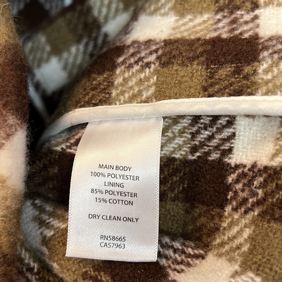 Treasure & Bond Plaid Shirt Jacket Puff Sleeve Button Up size XS - Picture 15 of 16